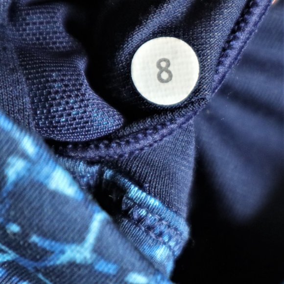 Blue Pattern Cross Back Lululemon Bra - Picture 5 of 5